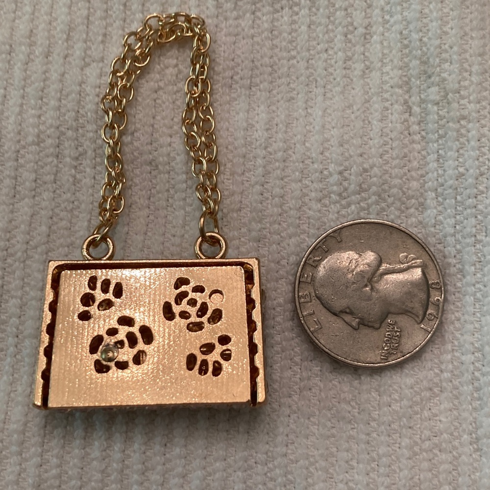 LABUBU, Gold and Rhinestone Mini Purse - Picture 6 of 6